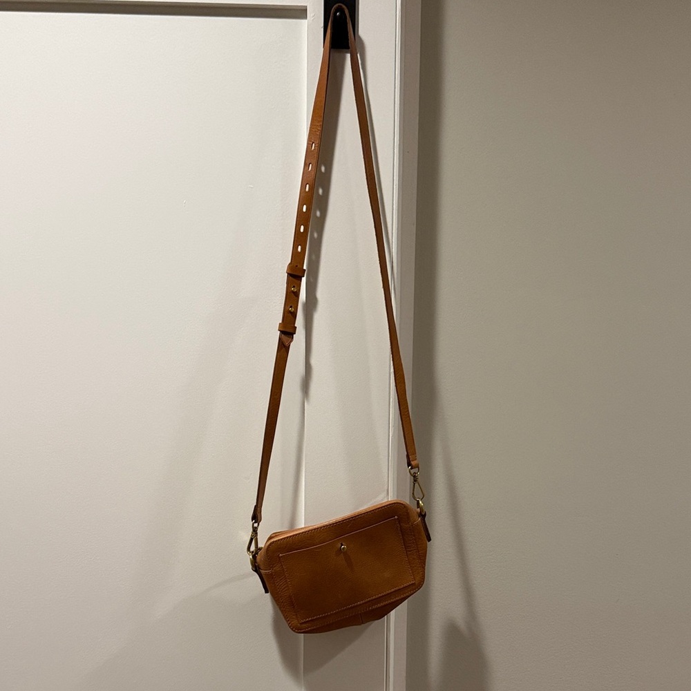Madewell Brown Leather Crossbody Bag